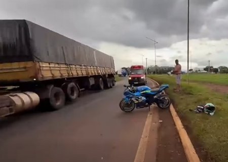 Empresário morre ao perder controle de motocicleta em trevo da BR-163